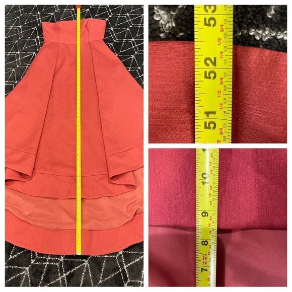 C/MEO COLLECTIVE WE WOKE UP HIGH/LOW STRAPLESS DRESS IN ROSEWOOD - Picture 5 of 9